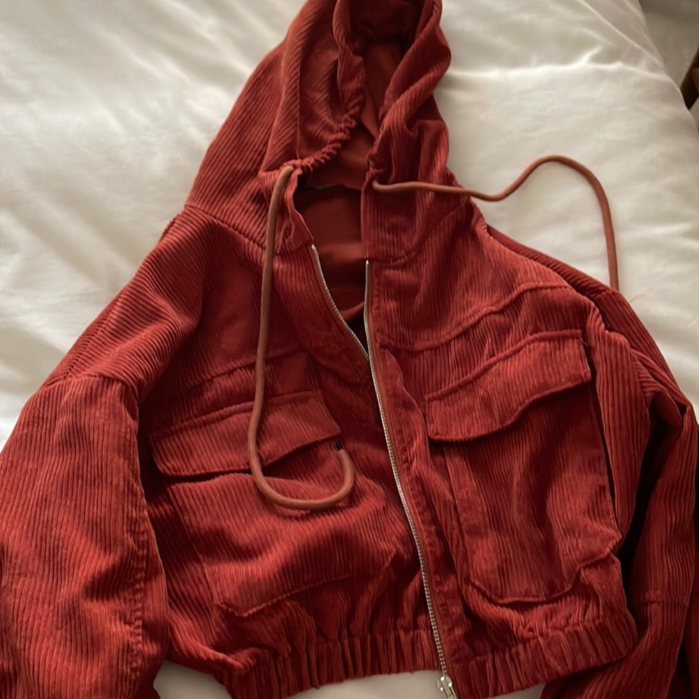 SHEIN cropped zip-up